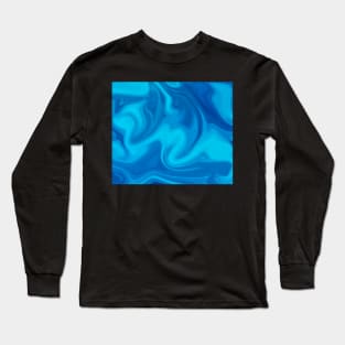 Blue Ocean Waves Long Sleeve T-Shirt